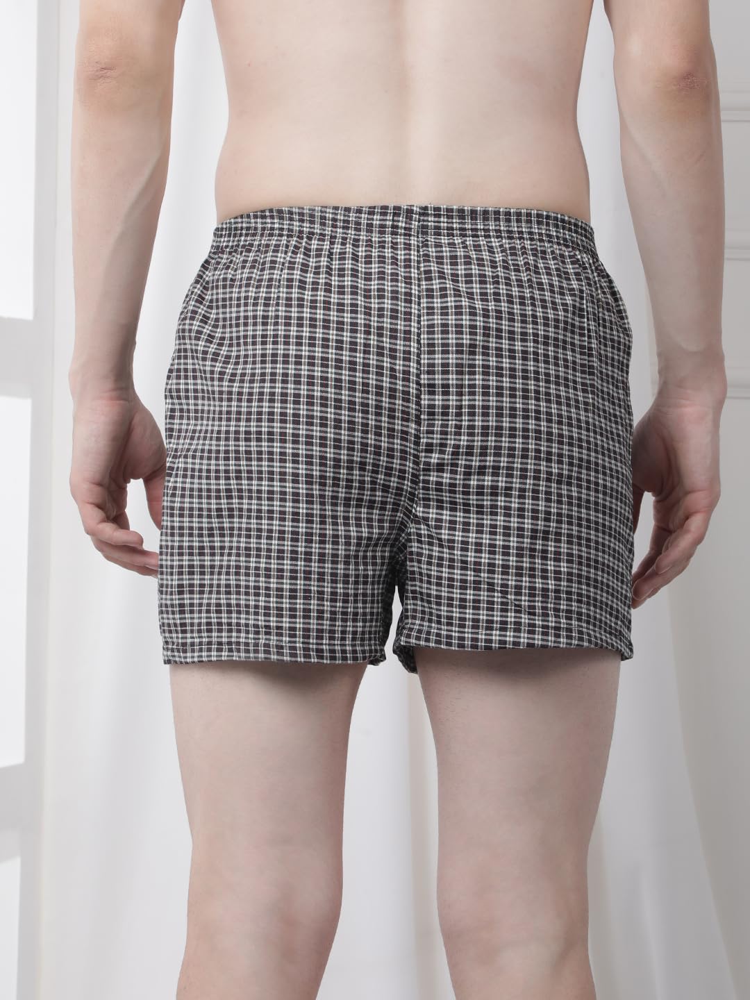 Dollar Pack of 3 Cotton Checkered Men Boxer 1