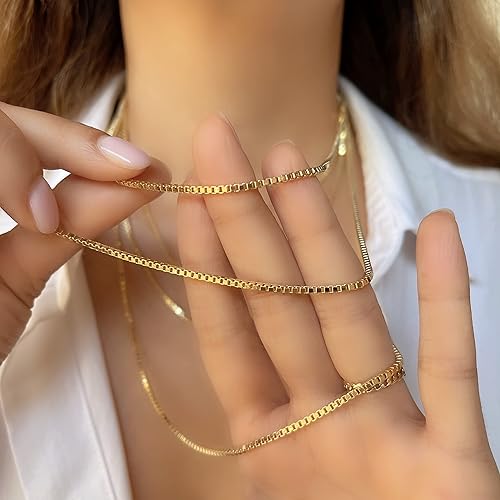 Miniatura 7 de JEWELHEART Cadena de eslabones de oro de 14K y 10K auténtica - 1mm 1.25mm 1.5mm 1.75mm 2.85mm Cadena de eslabones de oro con corte de diamante