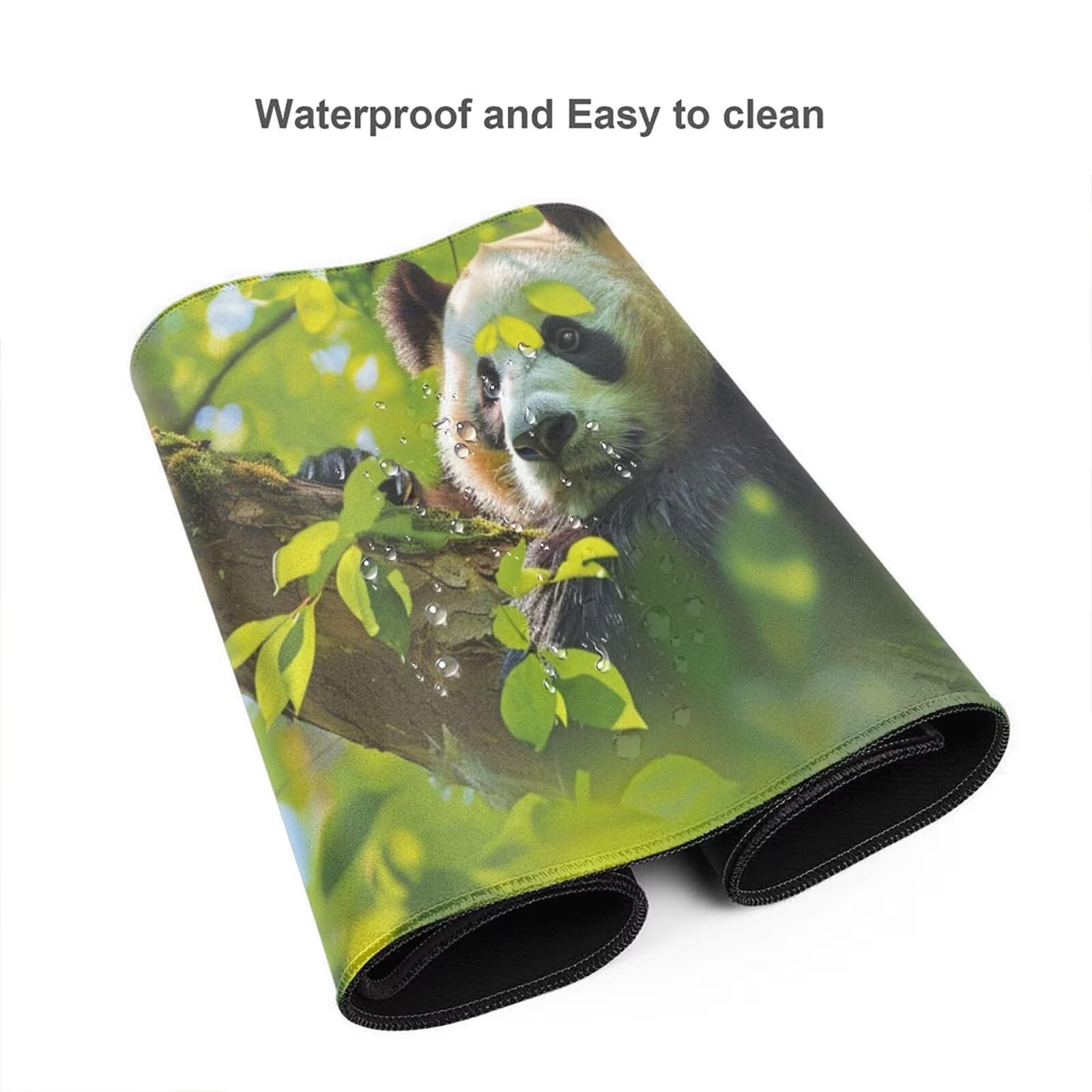 Alfombrilla Ratón XXL 1200x600mm,Alfombrilla de Escritorio Multifuncional,Protector de Mesa Mouse Pad Impermeable,Gaming mousepad Antideslizante para Hogar,Oficina Regalo - animal,Panda gigante ZJ-475