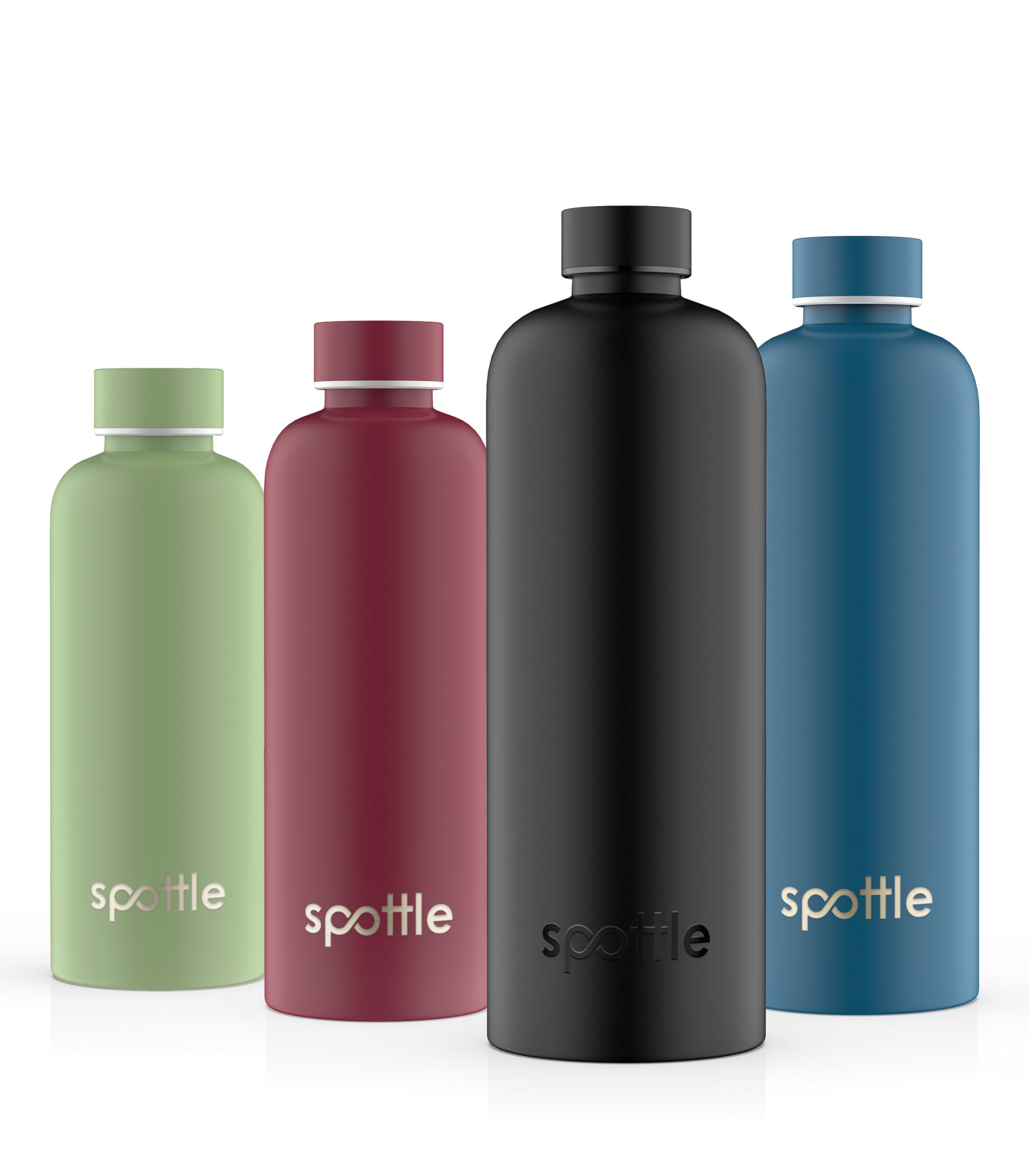 spottle Edelstahl Trinkflasche 1,5 Liter – Thermosflasche aus Metall, doppelwandig, vakuumisoliert, Kohlensäure geeignet, auslaufsicher, spülmaschinenfest Küche, Haushalt & Wohnen