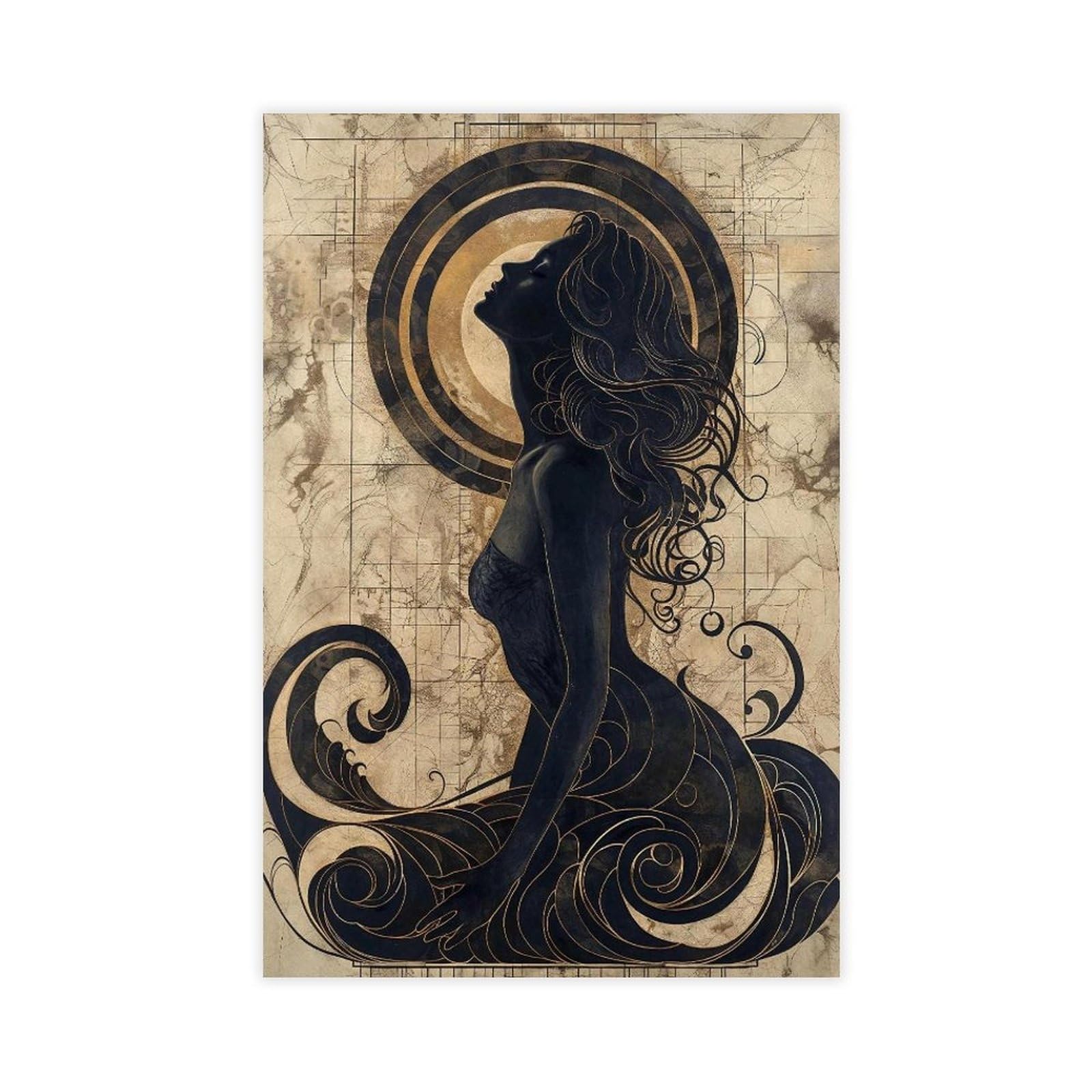 NCUDANK Aphrodite Art Poster Canvas Poster Bedroom Decor Landscape Office Room Decor Gift 24x36inch(60x90cm)