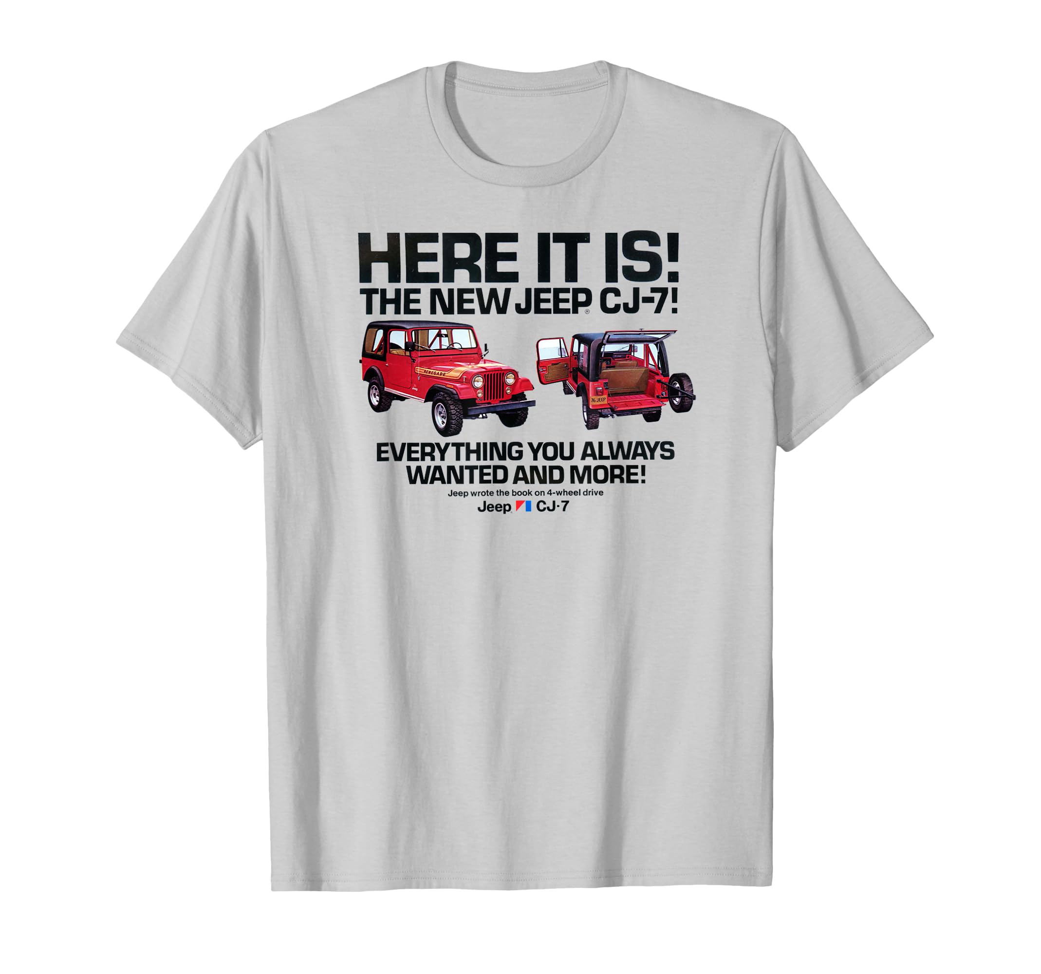 Amazon.com: Jeep CJ-7 Vintage Ad T-Shirt : Clothing, Shoes \u0026 Jewelry