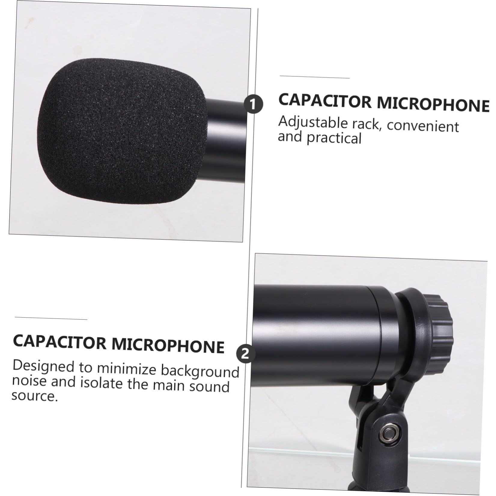 TOYANDONA 1 Zestaw Zestaw Mikrofonów Mikrofon Komputerowy USB Stacjonarny Do Nagrywania Dźwięku Podcast Studyjny Kondensatorowy