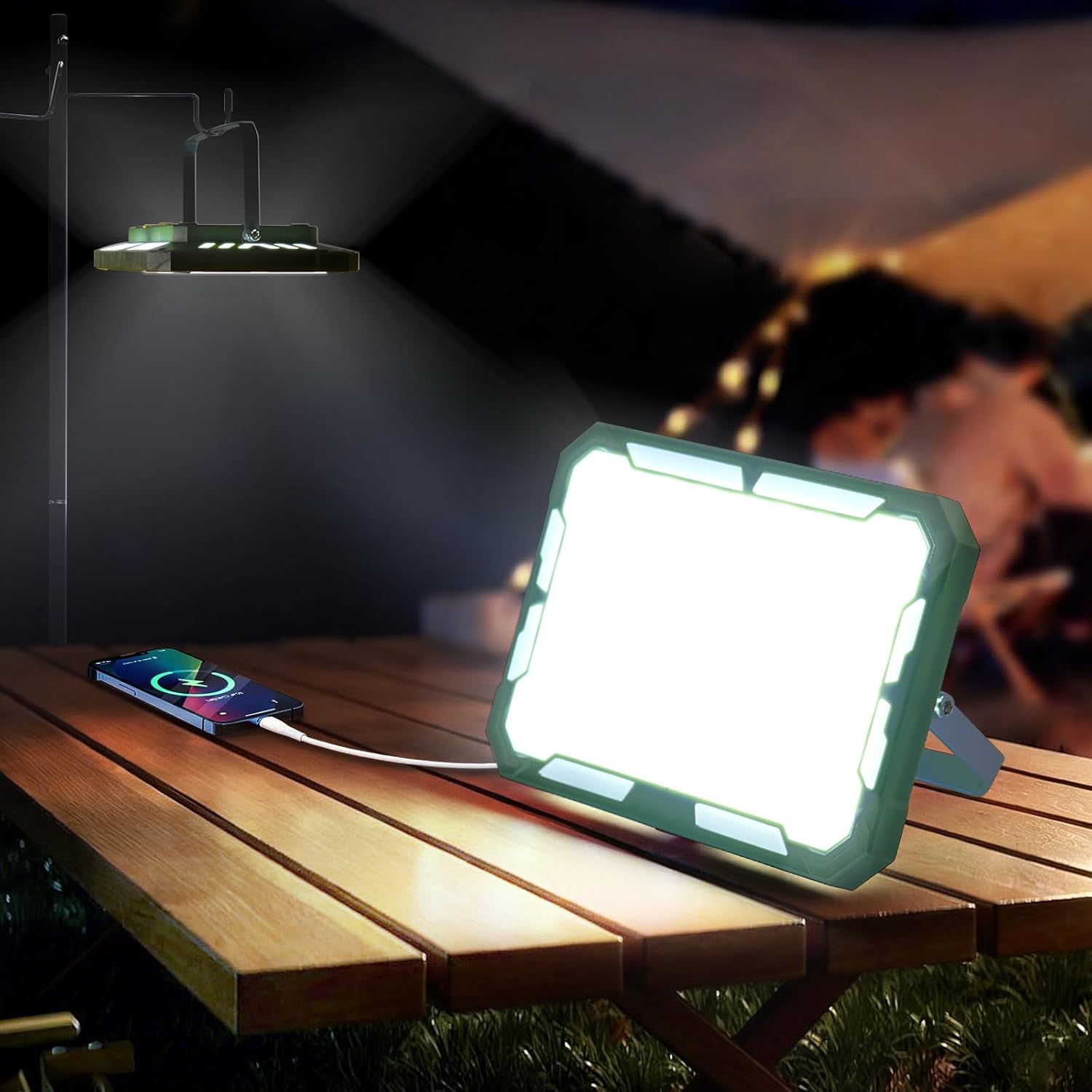 Tenting Lantern Rechargeable Tenting Lights 20W,1000LM, 6 Modes, Waterproof Tenting Necessities with 4 Magnetic Bases, for Emergency, Energy Outages, Tent, Climbing, Automobile Restore, Fishing