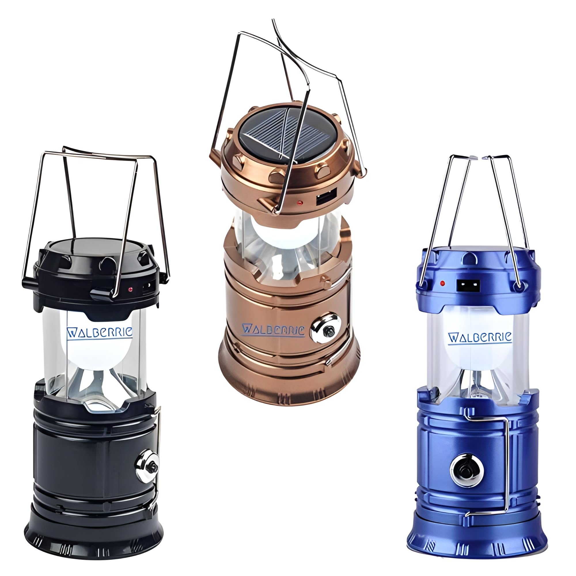 Walberrie LED Solar Emergency Light Lantern (Multicolor,21 x 10 x 9.5 cm,Pack of 1)