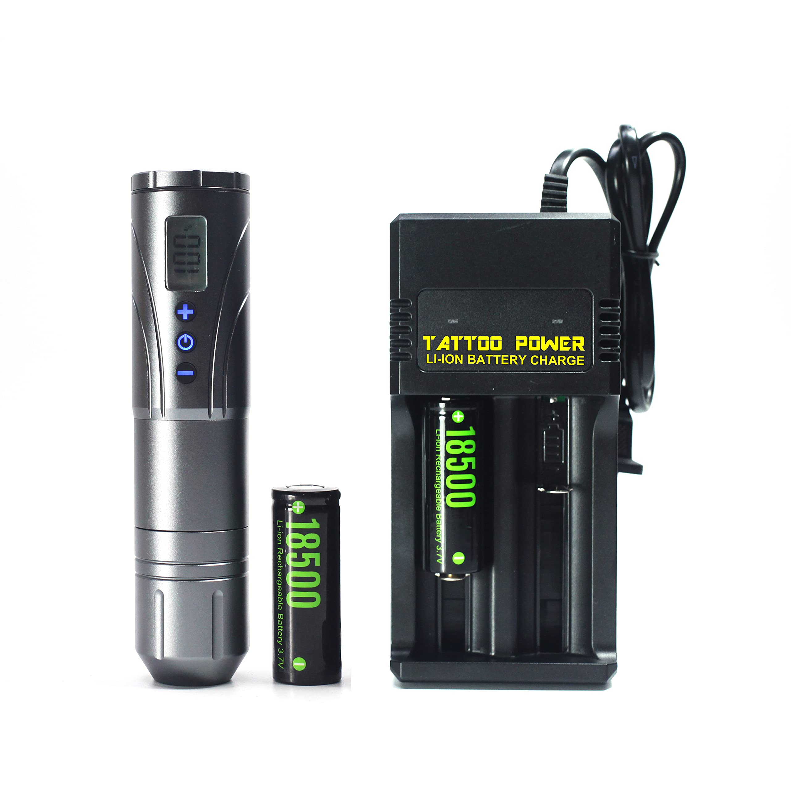 MARS Revolution Smart 3 Wireless Rotary Machine w/ 2x 2000mAh Batteries, Charger & Variable Voltage Machine (Silver)