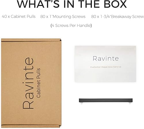 Miniatura 7 de Manijas sólidas cuadradas para gabinetes de color negro mate, manijas para cajones de cocina, manijas de herraje de color negro mate