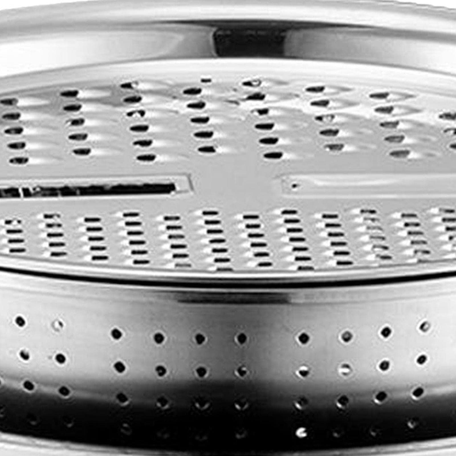 Bol Mélangeur Acier Inoxydable Passoire Râpe Saladier Polyvalent Résistant à La Rouille Convient pour Découpe et Mélange Cuisine Maison, 28 cm
