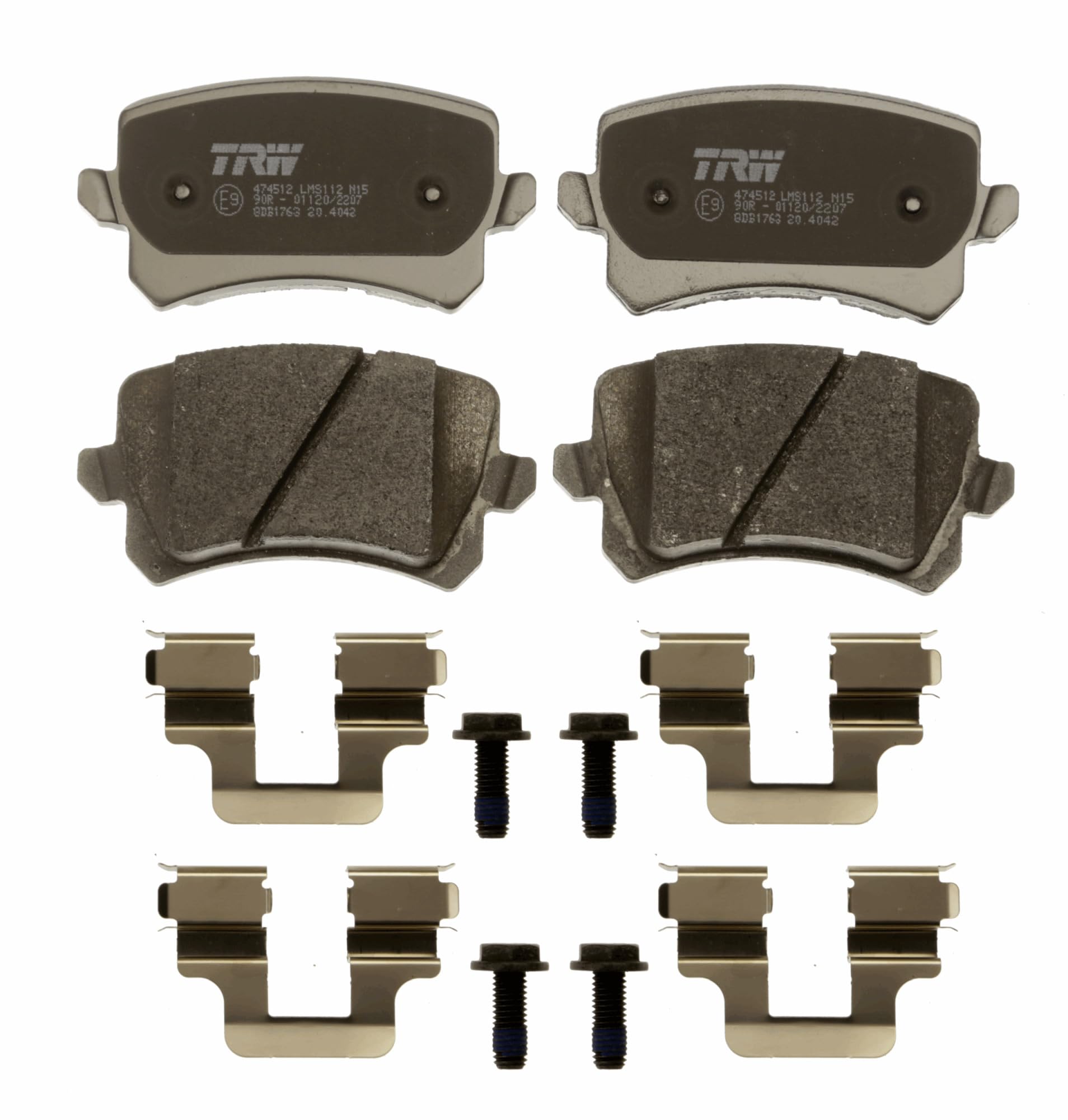 Plaquettes De Frein AR TRW GDB1763 - Compatible Volkswagen Tiguan 2007-2018 - Kit 4 Pièces