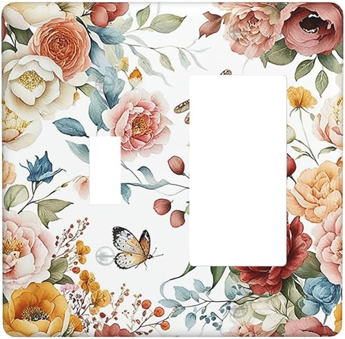 Miniatura 112 de Cubiertas de salida de textura abstracta moderna de mármol líquido Pintura abstracta púrpura Arte de pared Cubiertas de toma 1 banda Interruptor de