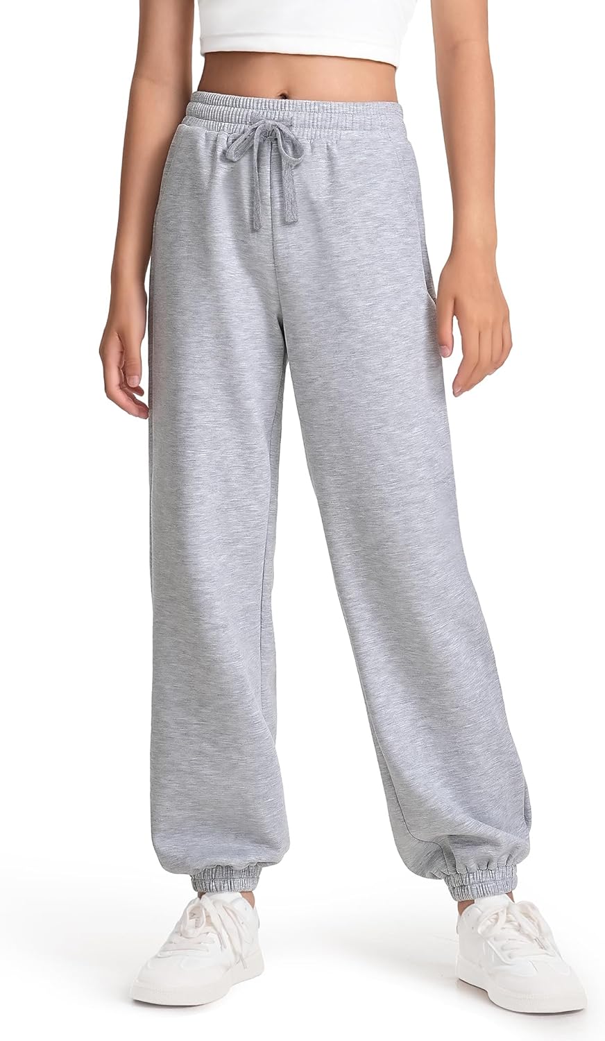 Girls Sweatpants Athletic Joggers with Drawstring Waist and Pockets, Great for Teen Girls (Size: 7-14 Years)