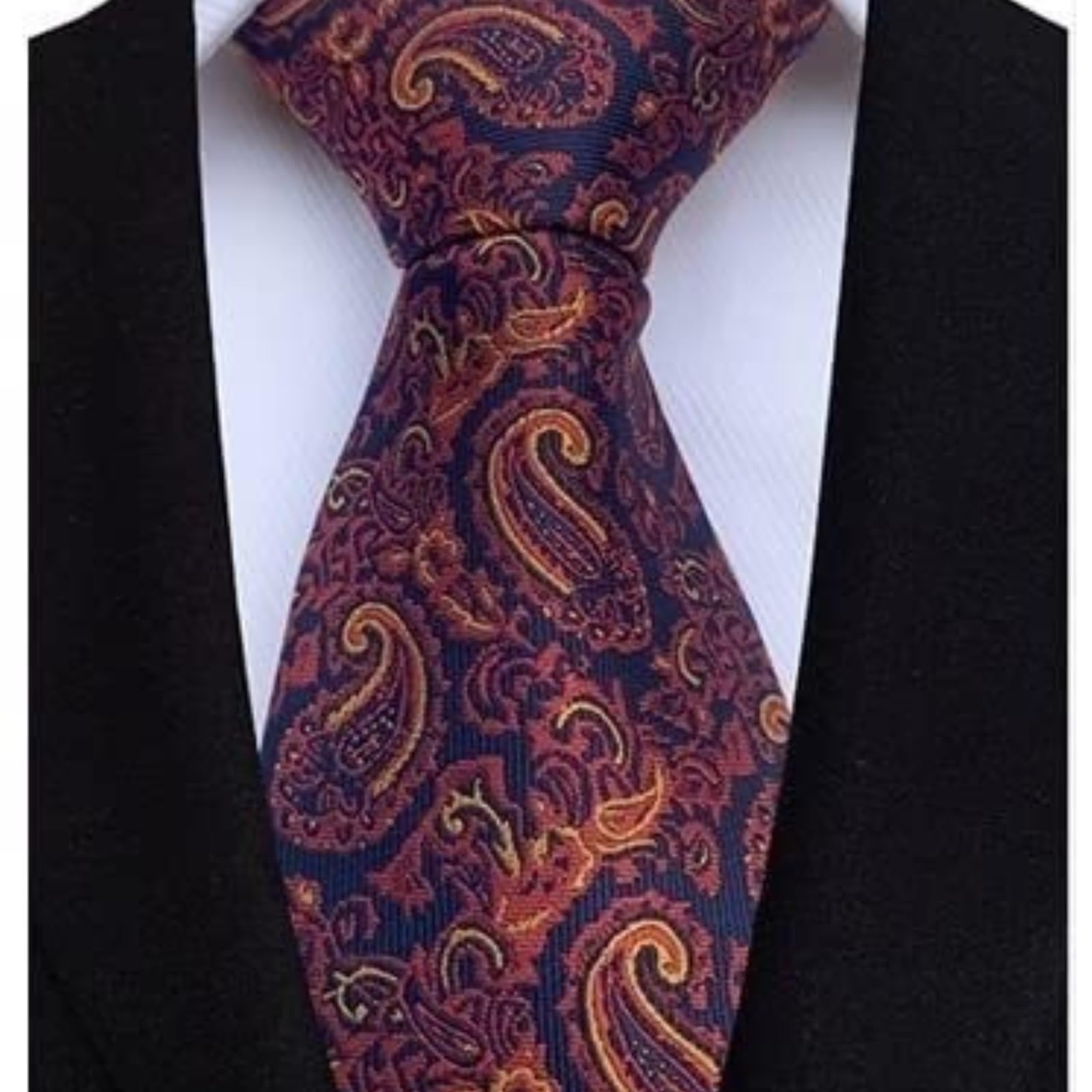 Corbata Negocios Adulto Corbata Larga Para Hombre, Para Novio, Chaleco, Camisa, Traje, Boda, Cena, Citas, Fiesta Elegante Fina