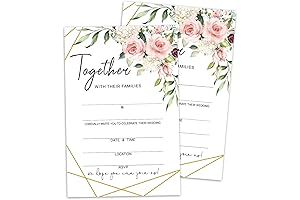 Invitations de boda en español con rosas florales y purpurina de WwongxianB