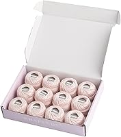 Vista 52 de Rhapsody Hilo de algodón perla tamaño 8 hilo de ganchillo Perle 12 bolas Set tejido a mano, bordado, sashiko, punto de cruz, costura, punto