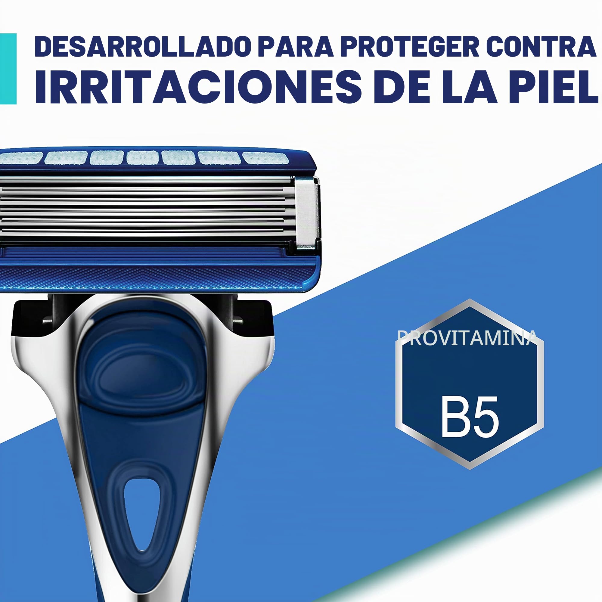 WILKINSON SWORD - Hydro 5 cuchillas de afeitar para hombre, con revestimiento de carbono, gel hidratante y recortadora de precisión, paquete de 12 recambios de cuchillas de afeitar