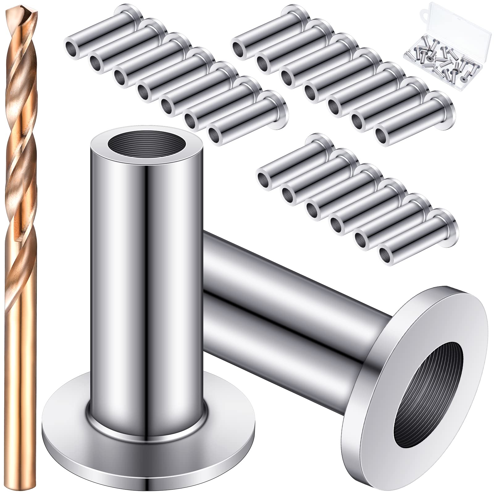 Buy 20 Packs Stainless Steel Protector Sleeves Steel Cable Railing Kit