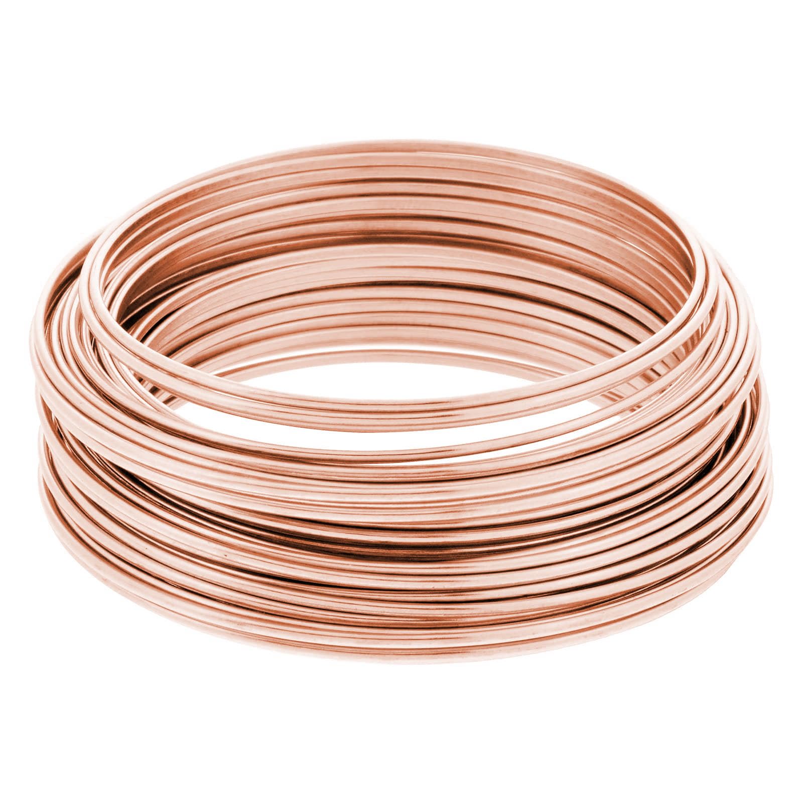 SKYPRO 99.5% Pure Copper Wire Round Bare Copper Wire, 2.5mm Jewelry Making Beading Floral Craft Wire (Length 10meters)