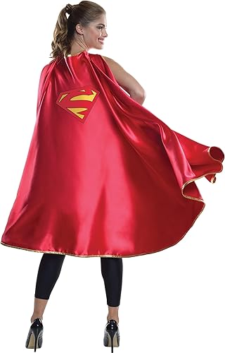 Rubies Costume Co - Capa de Supergirl de lujo de los Superhéroes DC para mujeres Rubies Costume Co - Capa de Supergirl de lujo de los Superhéroes DC para mujeres