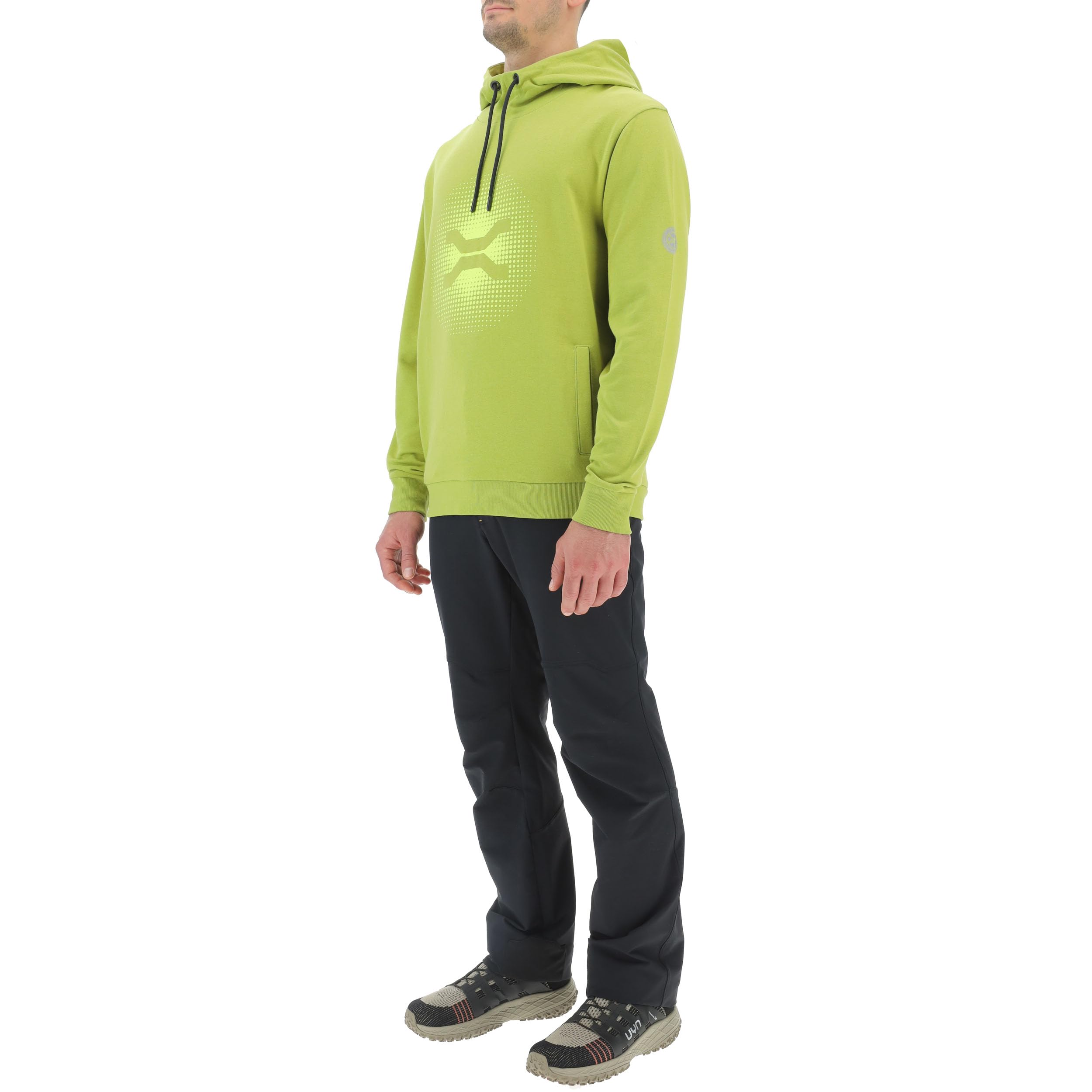 Jeep XP Man Hooded Sweatshirt W/Side Pockets Sideways X Large Gradient Print Jx24a Felpa Uomo (Pacco da 1)