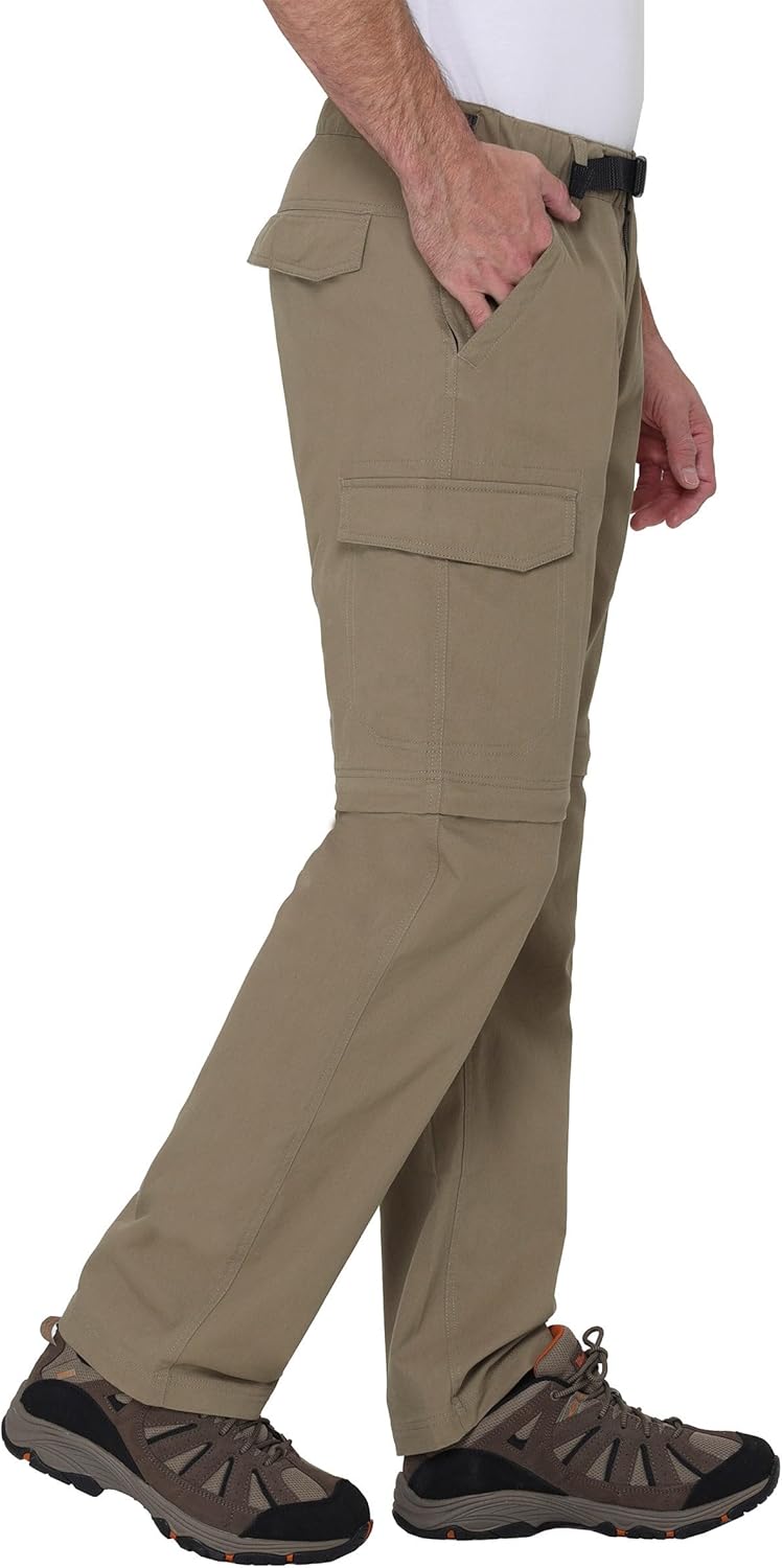 Hiking Convertible Outdoor Cargo Pants for Men (Tan, XXLx29) - Image 4