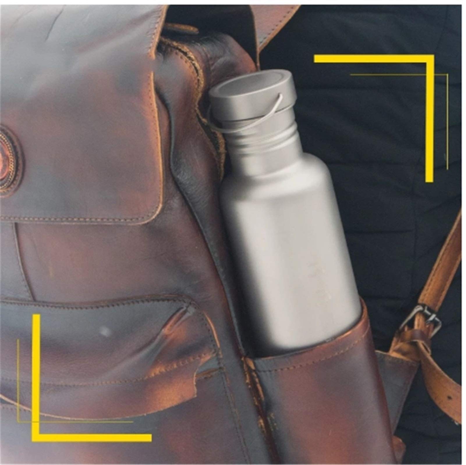 Bouteille d'eau en titane pur, bouteille d'eau de sport en titane d'équitation, alliage d'extérieur, bouteille d'eau d'extérieur pour vélo, tasse d'eau