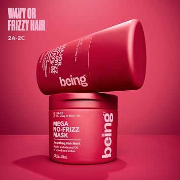 being MAJOR NO-FRIZZ Smoothing Leave-In Conditioner with Jojoba and Almond Oil 227mL(Pack of 2)