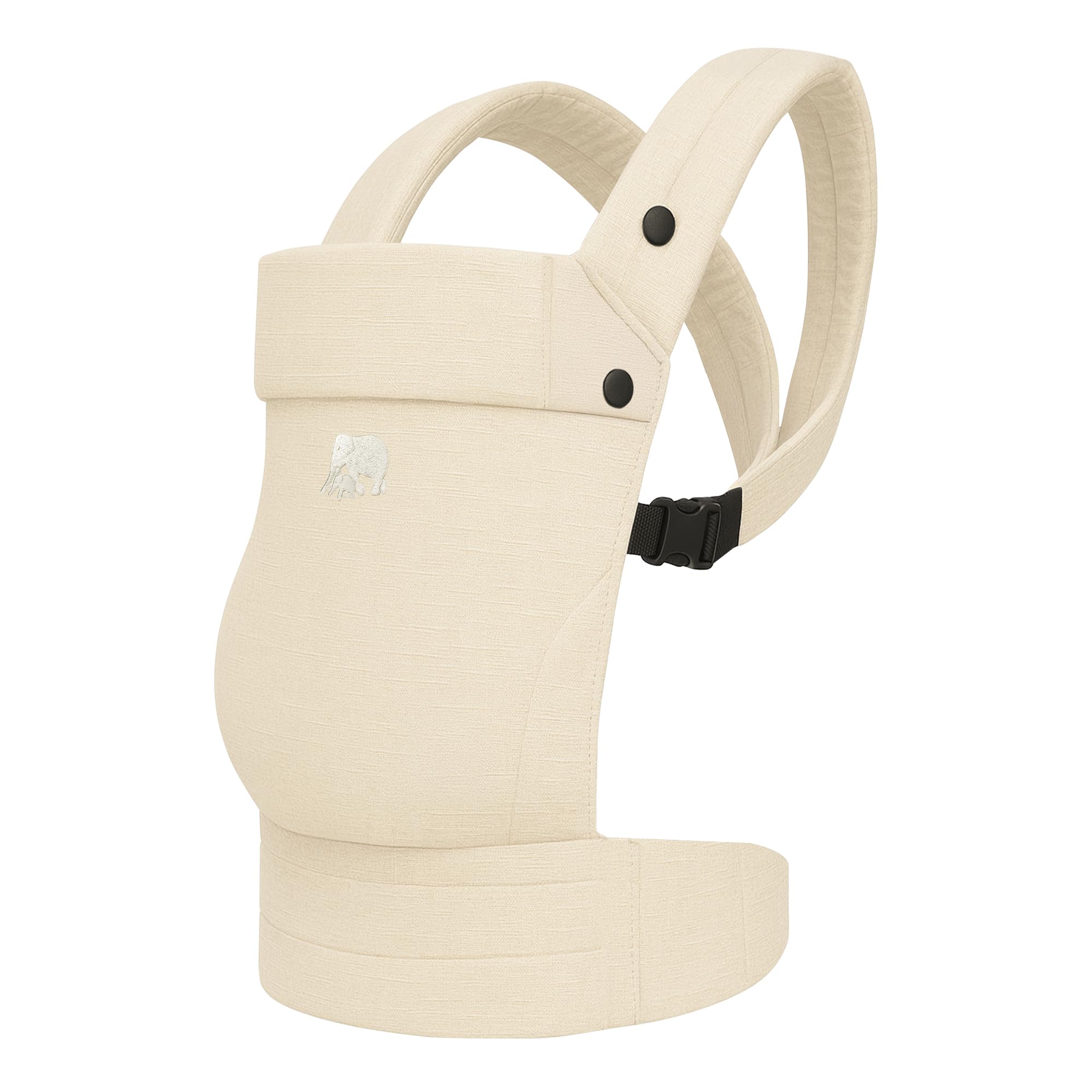 Deryan Amora - Portabebés ergonómico - Portabebés ajustable para recién nacidos y niños pequeños - Comodidad para padres y bebés (Crema)