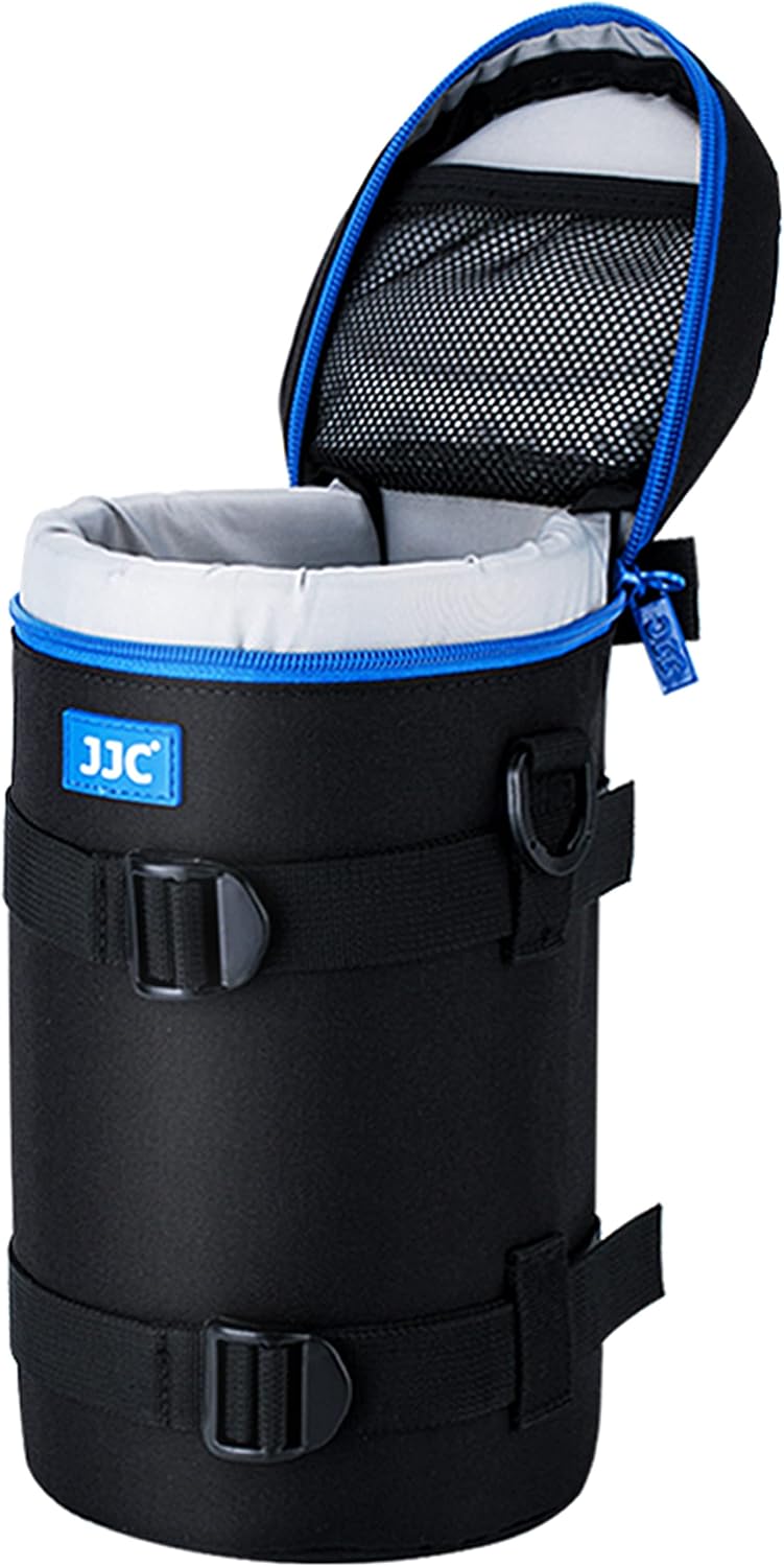 JJC Water Resistant Deluxe Lens Pouch Case Bag, Compatible with Canon EF RF 600mm f11 is STM / 100-400mm 4.5-5.6L is/EF 70-200mm 2.8L /EF 180mm 3.5L Macro/NK 80-200mm F2.8/70-200mm f2.8 G ED VR II