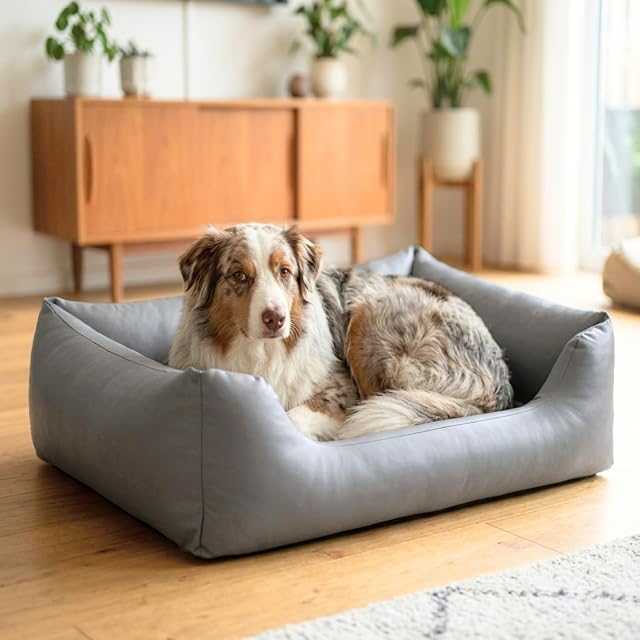 Foto 2 de 8 de 4L Textil Mario Cama Perro Ortopédica Polipiel Memory Foam Viscoelástica Impermeable Resistente Fácil…