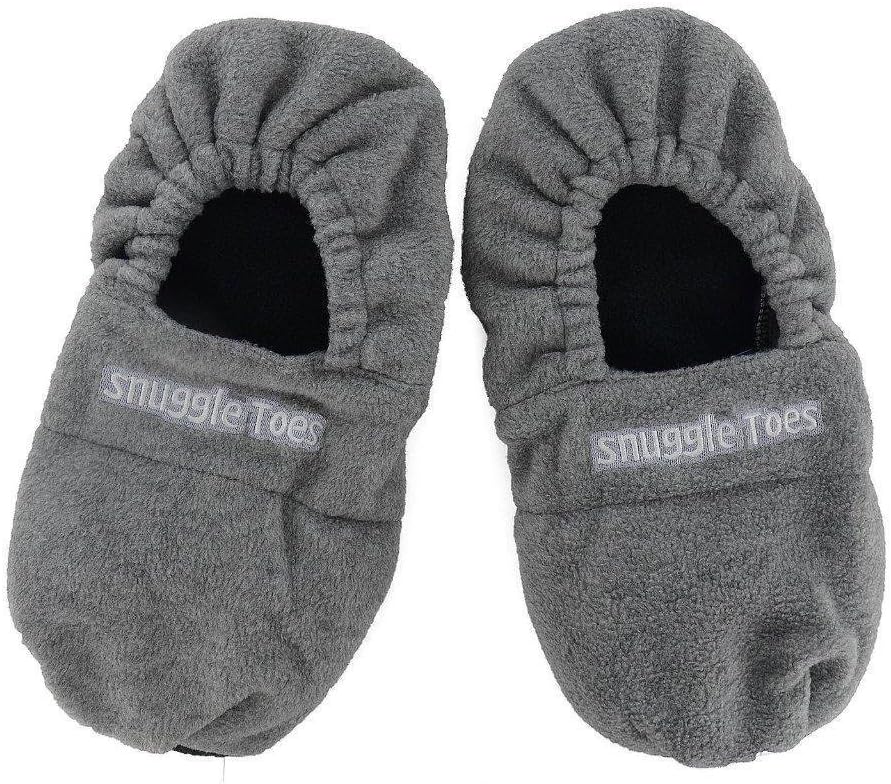 Snuggle Toes Microwave Cozy Feet Hot Slippers Grey 4-7 (8-11 - Large, Grey)