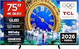 TCL 75A400 75” QLED, 4K HDR, Dalle HVA, Google TV, Dolby Vision & Atmos, Onkyo 2.0, 144 Hz, AirPlay 2, Design Plat et Fin - 1
