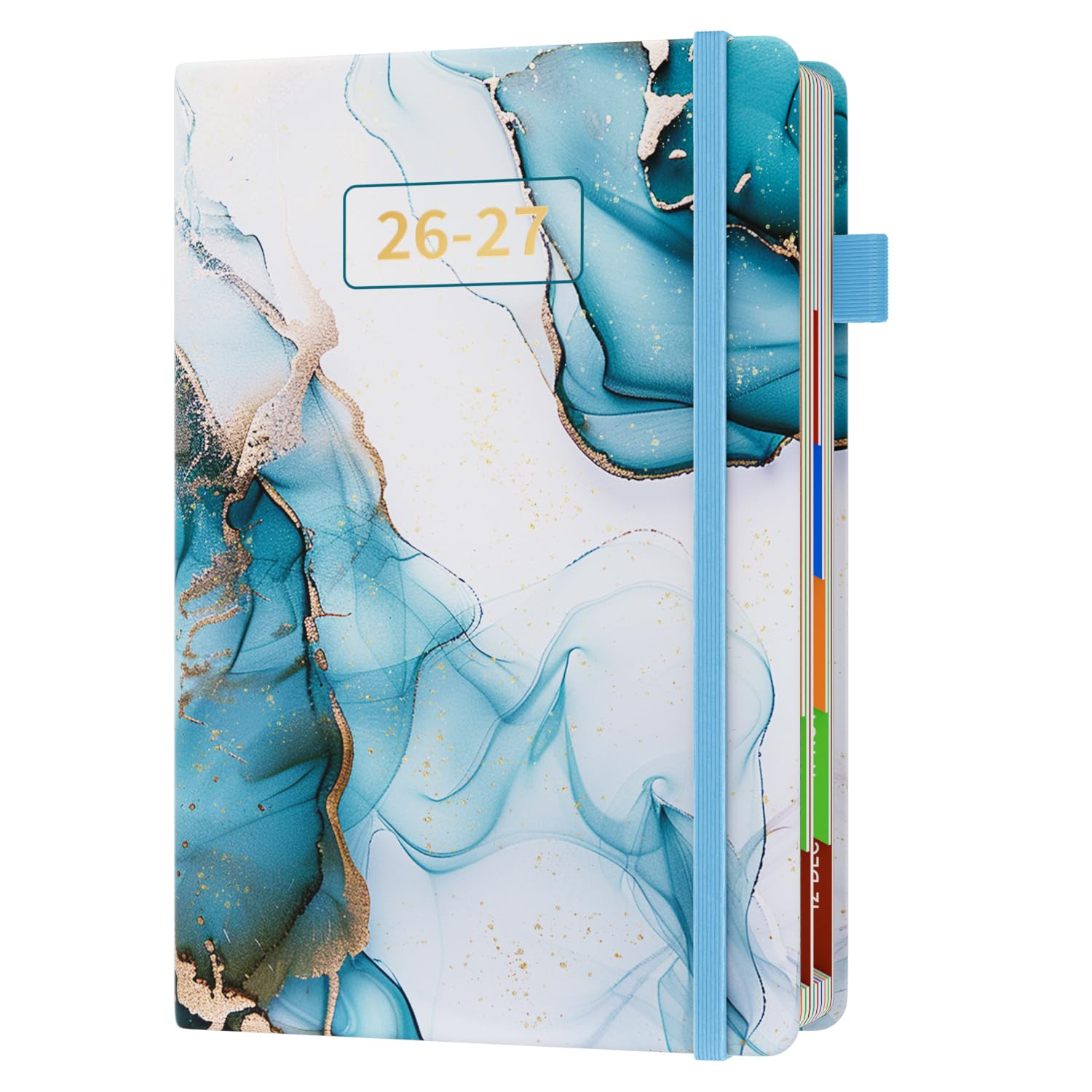 Sailingvan Academic Diary 2026-2027 Page A Day A5, July 2026 - June 2027, 26-27 Mid Year Diary with Colorful Tabs, 400 Pages 80-gsm Paper, 2 Bookmarks, Pocket - 2026-27 Planner for Teachers, Students