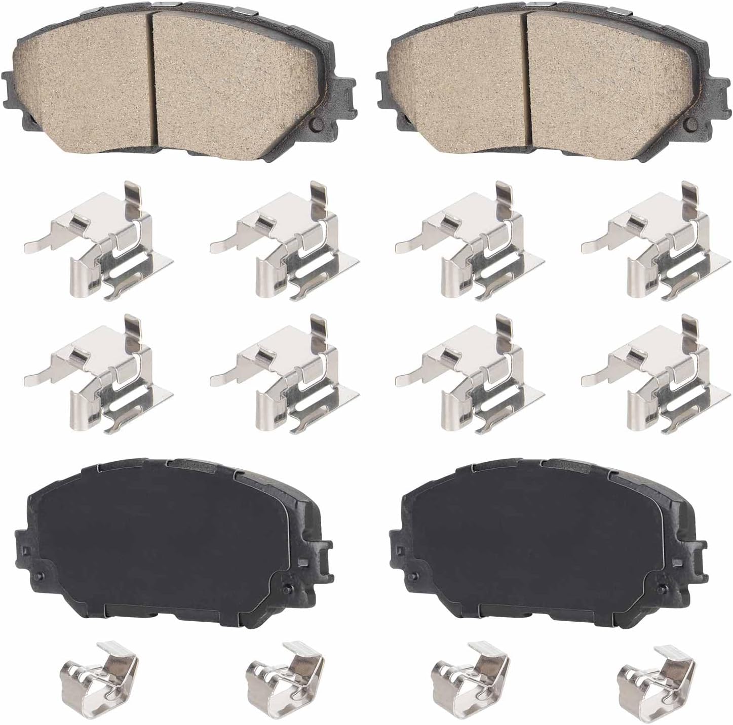 4PCS Front Ceramic Brake Pads Fit for Scion xD 2008-2014 Toyota Corolla 2009-2019 Matrix 2009-2014 Pontiac Vibe 2009-2010 Lexus HS250h 2010-2012