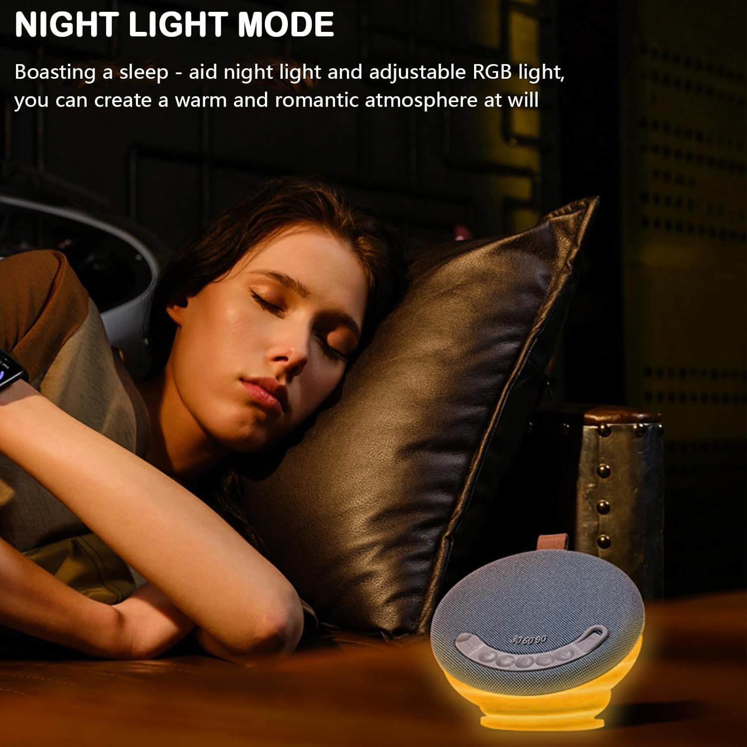 Portable Bluetooth Speakers, Outdoor Speakers with Magnetic Base, Magnetic Bluetooth Speaker with Adjustable RGB Lights, Foldable & 30/60/90 Minute Timer for Home, Beach, Party - Image 4