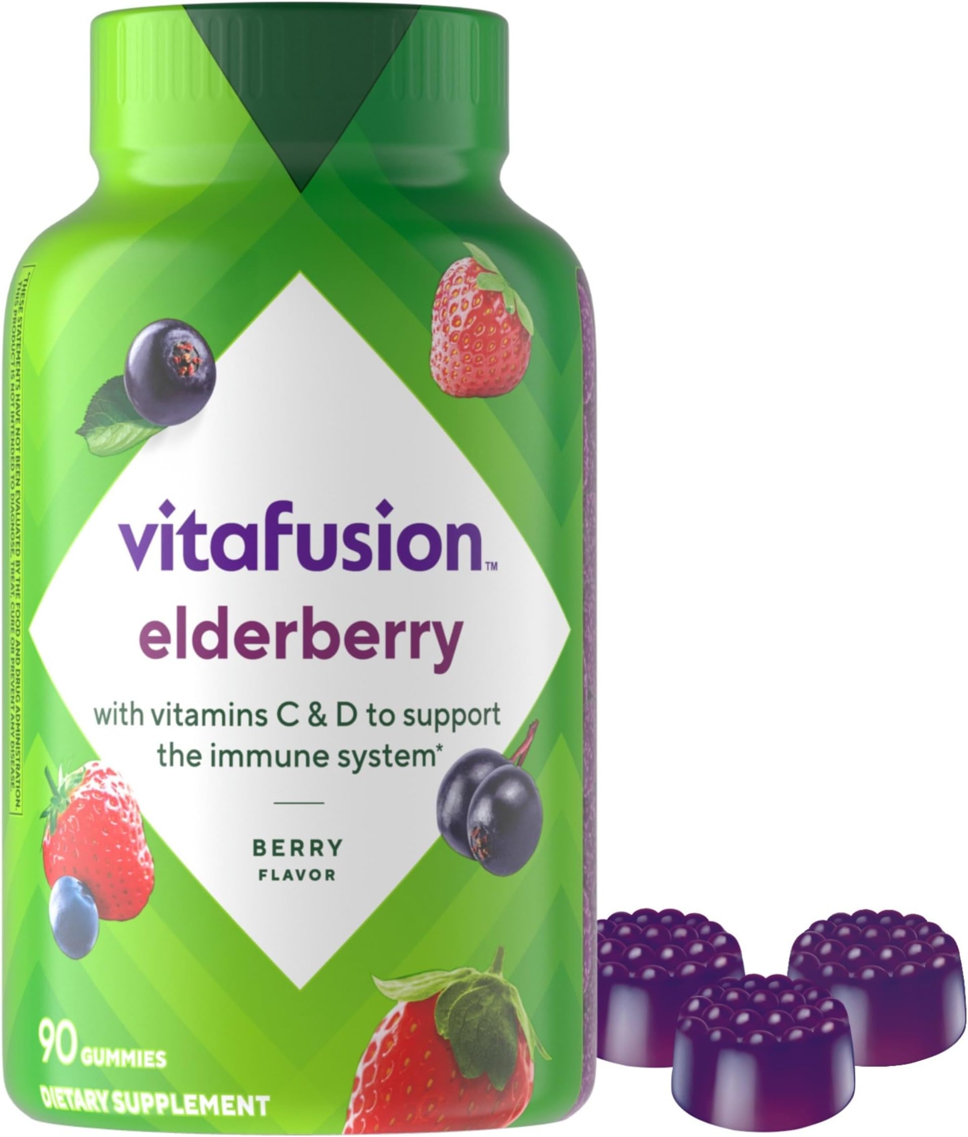 Vitafusion Elderberry Gummy Vitamins, 90ct