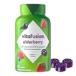 Vitafusion Elderberry Gummy Vitamins, 90ct Elderberry Gummy Vitamins, Chewables, 90 Count
