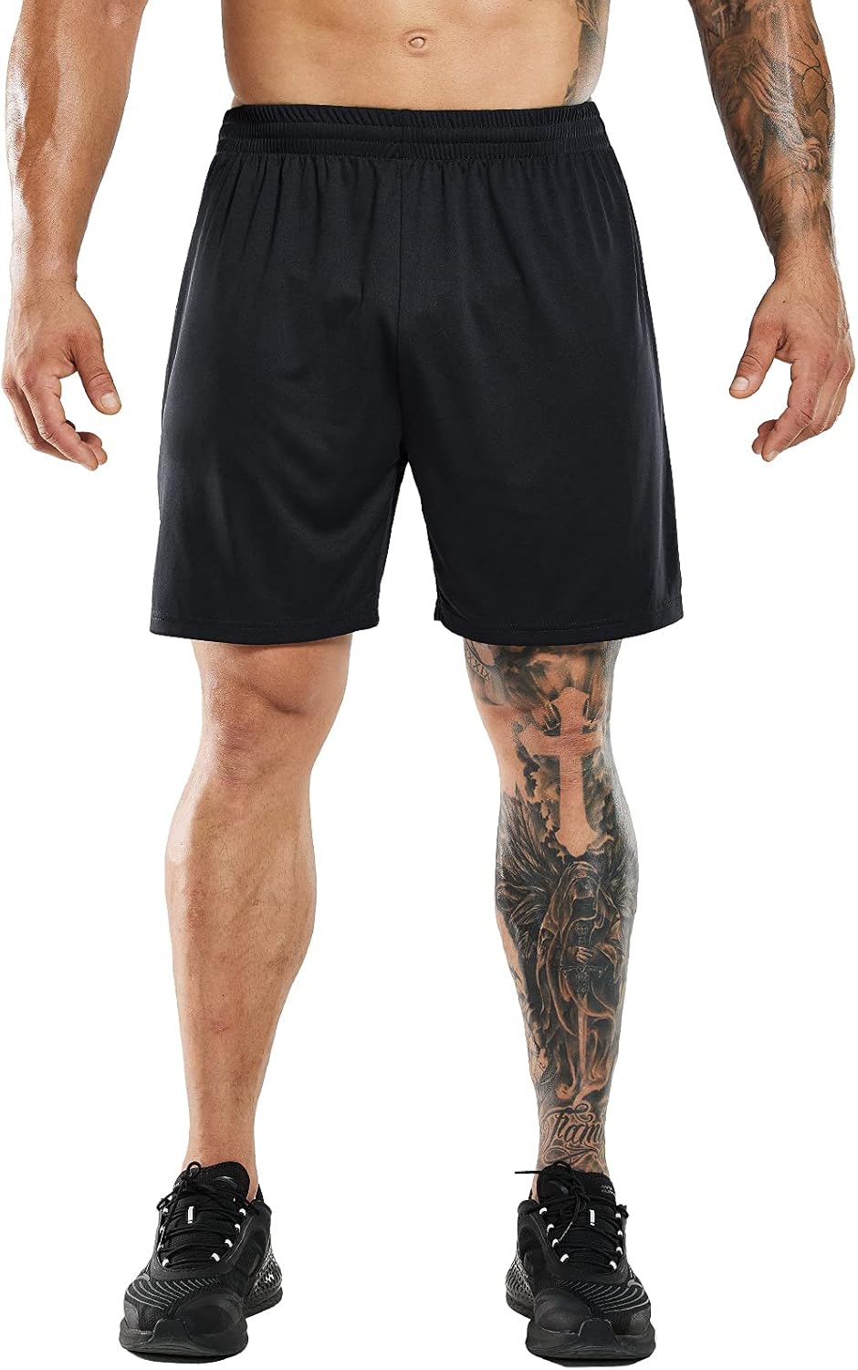 MIER 2 Pack Men's Quick-Dry Athletic/Soccer/Basketball Shorts Without Pockets No Liner Running Workout Training Active - Image 2