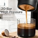 Portable Espresso Machine 12V: Travel Coffee Maker with Fast Self Heating & 15000mah Large Battery - Works with NS Capsule for Camping, Traveling, Car Driving