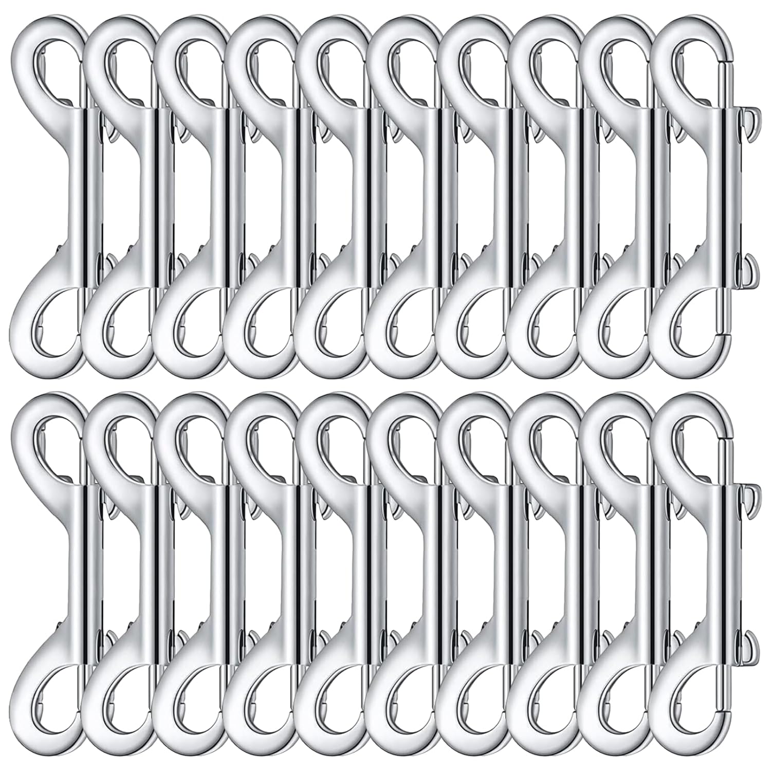 20 Heavy Duty Snap Hooks – 2.75 Zinc Alloy Trigger Bolt Clips With Spring Gates For Dog Leashes, Horse Tack, And Gate Latches