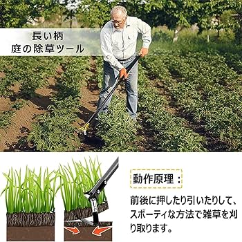 Amazon.co.jp: 草取り道具 雑草抜き 根こそぎ立ったまま 削り ピーラー
