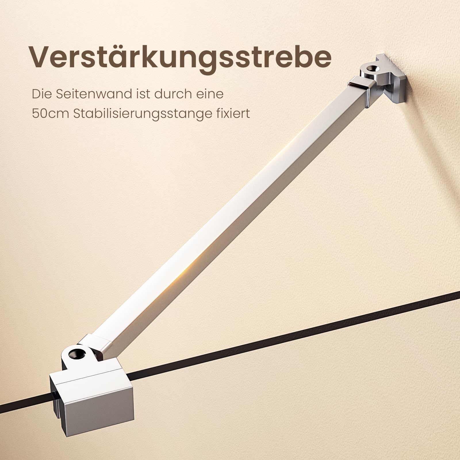 EMKE Duschkabine 90x90 cm Eckeinstieg Duschabtrennung Pendeltür Mit Seitenwand 90cm 6 mm NANO-Glas Duschkabinen Duschtür Faltbar Dusche Duschwand Pendeltüren Duschtüren 185 cm Höhe