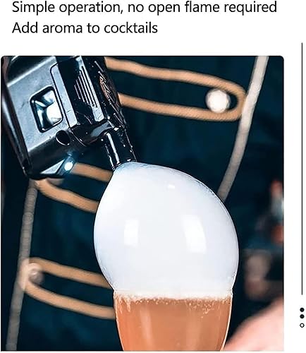 Miniatura 7 de Pistola de humo portátil para cocina, pistola de cóctel USB, pistola de ahumar burbujas, ahumador de mano en frío para hacer burbujas y humo, para