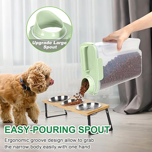 Miniatura 2 de TBMax Contenedor de almacenamiento de alimentos para perros y gatos, de 5 a 7 libras, almacenamiento secundario de alimentos para mascotas más allá