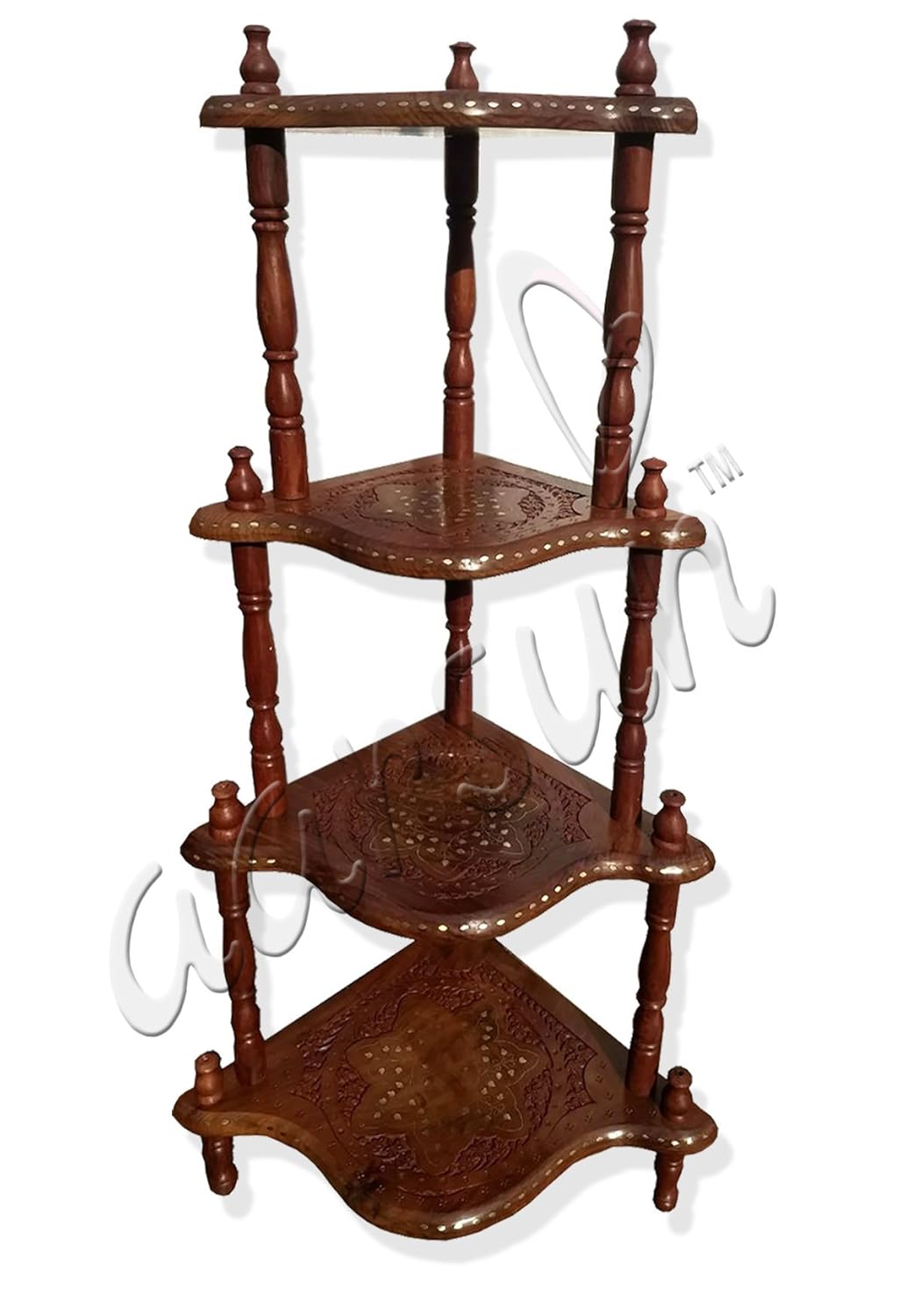 Aarsun Wooden Corner Corner Shelf Corner Unit Living Room