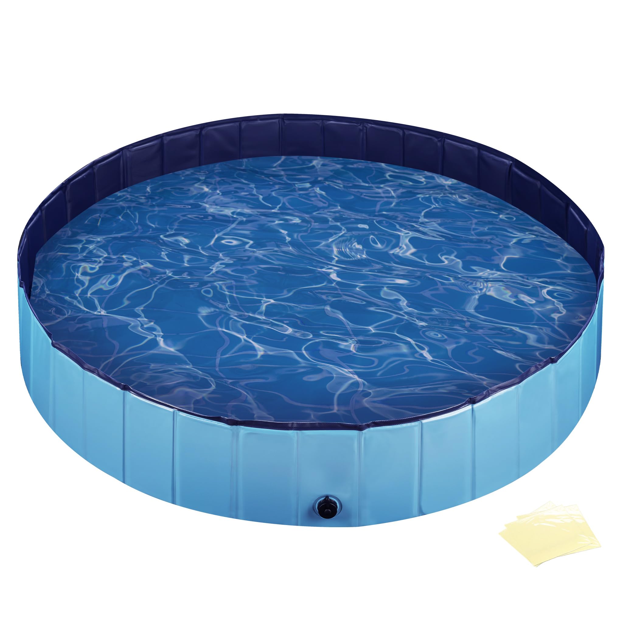 Piscine pour chien pliable contre la canicule baignoire PVC rigide anti-griffes