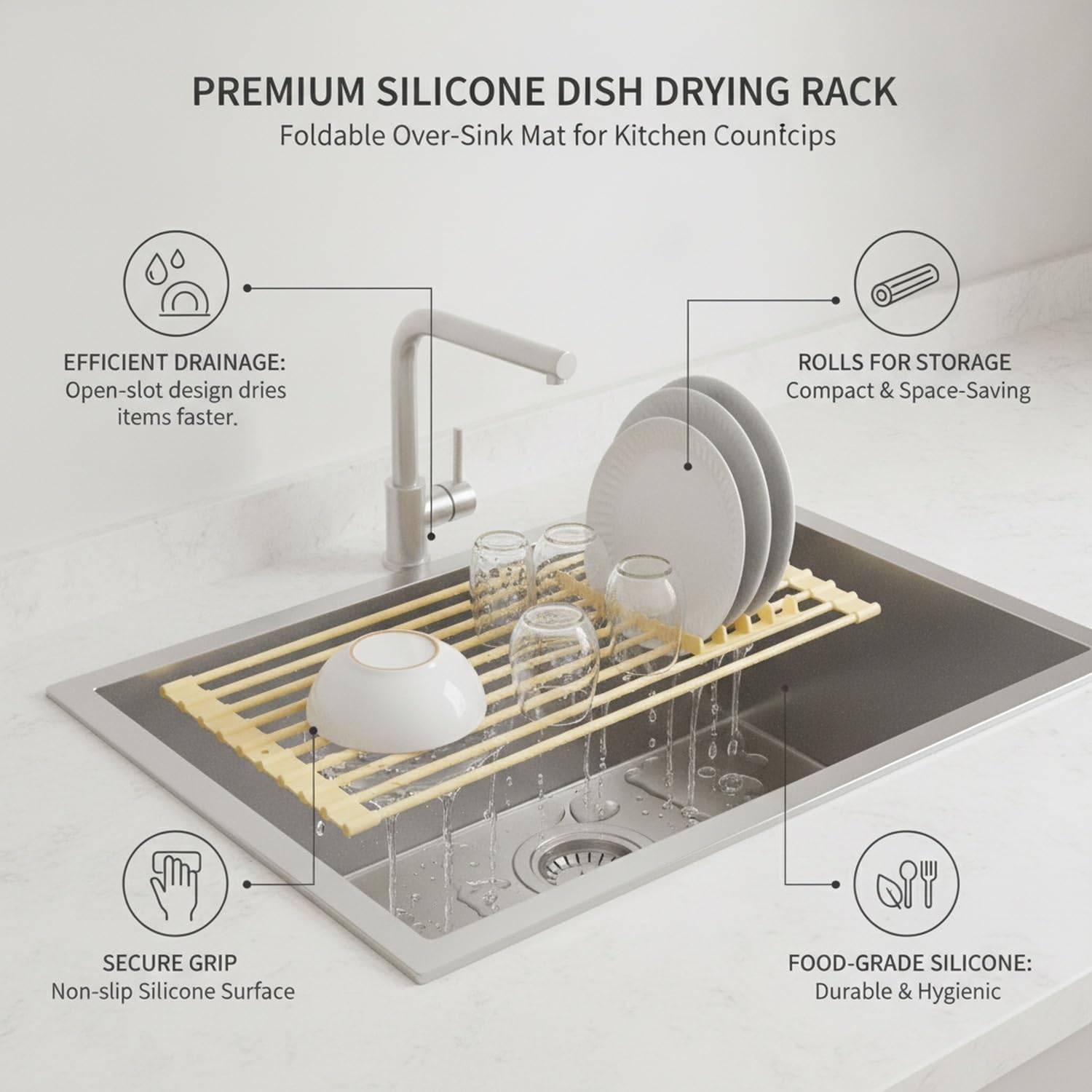 Scolapiatti in Silicone