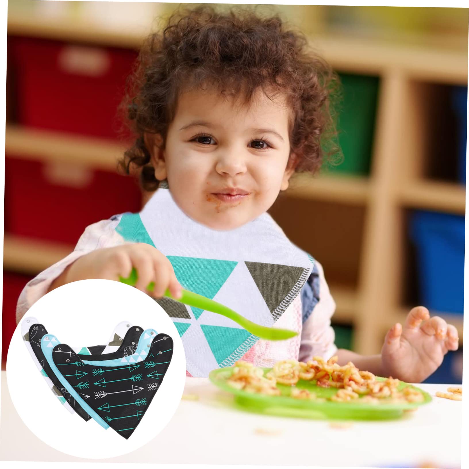 ifundom 12piezas Baberos De Algodón Impermeables Para Bebés Bandana Absorbente Para Alimentación y Salivación Diseño Unisex Para Recién Nacidos