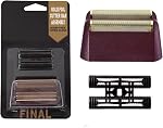 Professional 5 Star Series Finale Shaver Replacement Foil and Cutter Bar Assembly Compatible with wahl Shaver Foil 7031-100, 7043-100 Super Close Shaving Replacement Heads (1 pc Red)