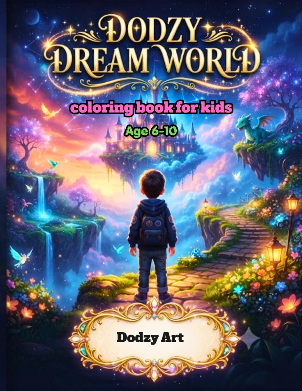 Dodzy Dream World: A Magical Coloring Book for Kids Ages 6-10