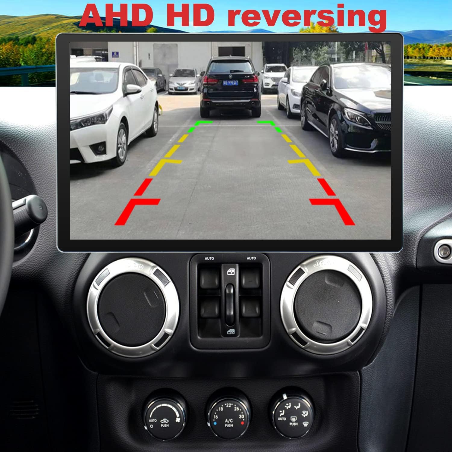for jeep wrangler unlimited jk radio 13 3inch screen upgrade 2011 2012 2013 2014 2015 2016 2017truck accessoriesandroid stereo replacement build in